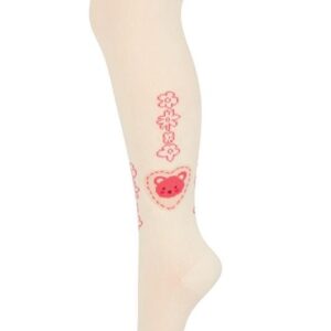 Rajstopy dziewczęce z wzorem Smile