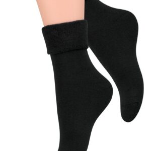 Skarpety damskie frotte wywijane